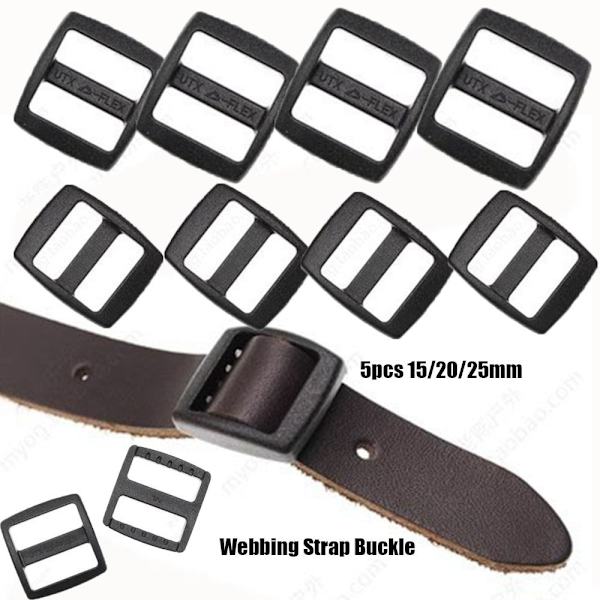 5 stk Webbing stropp Spenne Glidefeste 25MM 25mm