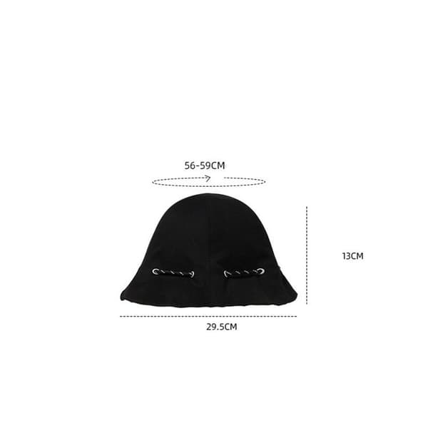 Fisherman Hat Outdoor Hat SORT HVIT black white