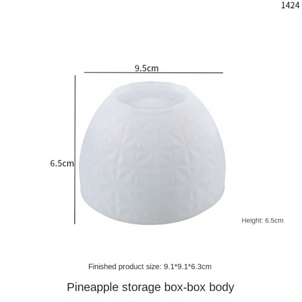 Ananas Form Opbevaringsboks Resin Form