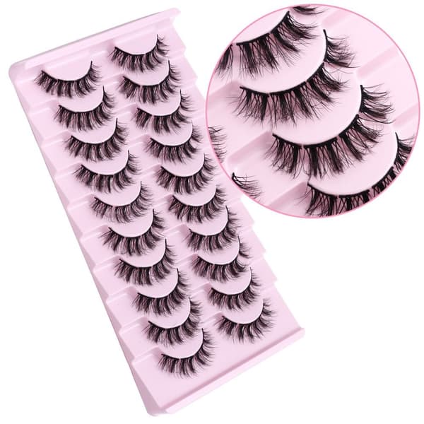 10 paria klusteriripsiä Russian Strip Lashes D02 D02 D02