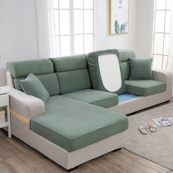 Ensfarvet Sofabetræk GRØN 3-SÆDER 3-SÆDER Green 3 Seater-3 Seater