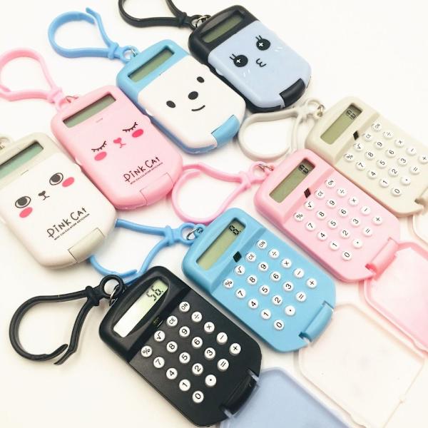 3 kpl Mini Laskin Creative Keychain HARMAA Grey