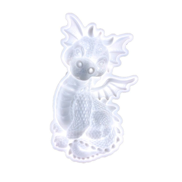 Dragon seinään ripustettava mold Dragon patsas mold VALKOINEN White