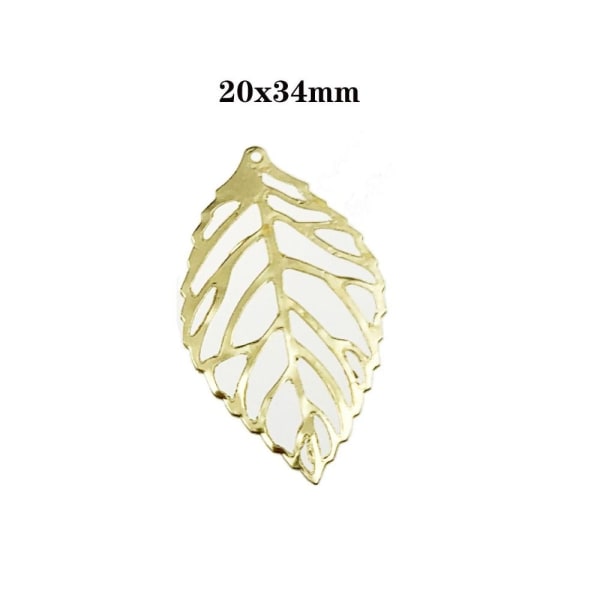 Leaf Charms Hollow Leaf Charms 2 2 2