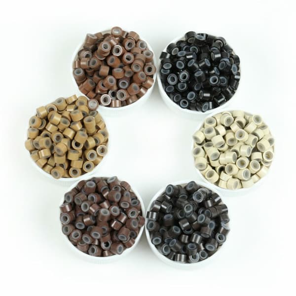 500 stk Micro Ringe Links Beads SORT black