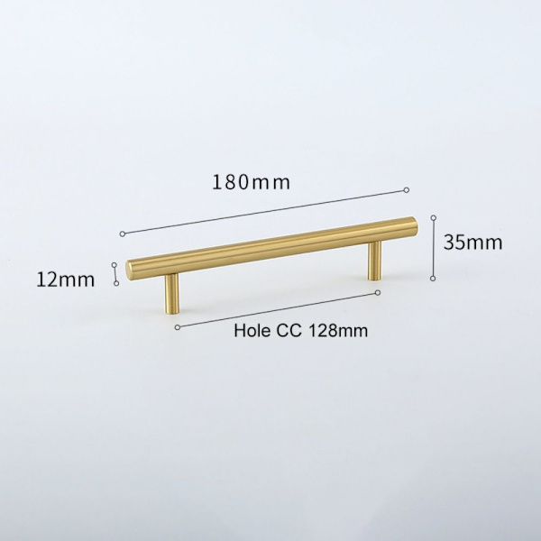 Håndtak Skuff HUL CC 128MMD D Hole CC 128mmD