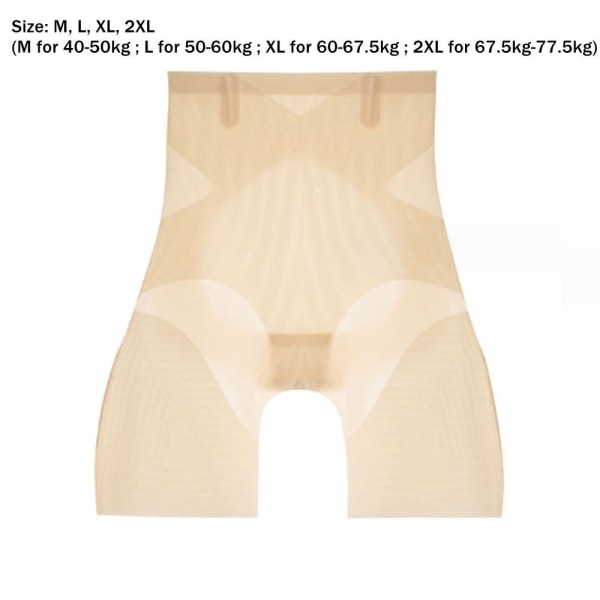 Erittäin ohuet viilentävät housut Tummy Control Shapewear NUDE XL Nude XL