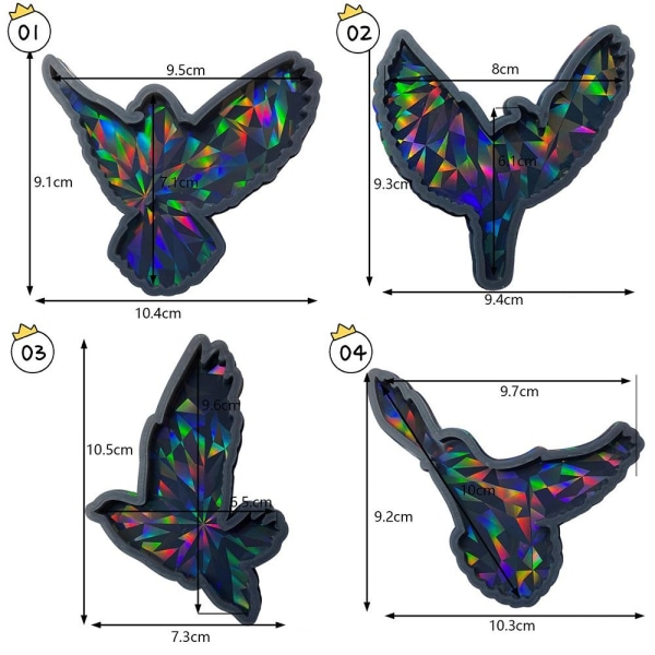 Eagle Nøglering Silikone Form Cross Forme SORT 3 3 black 3-3