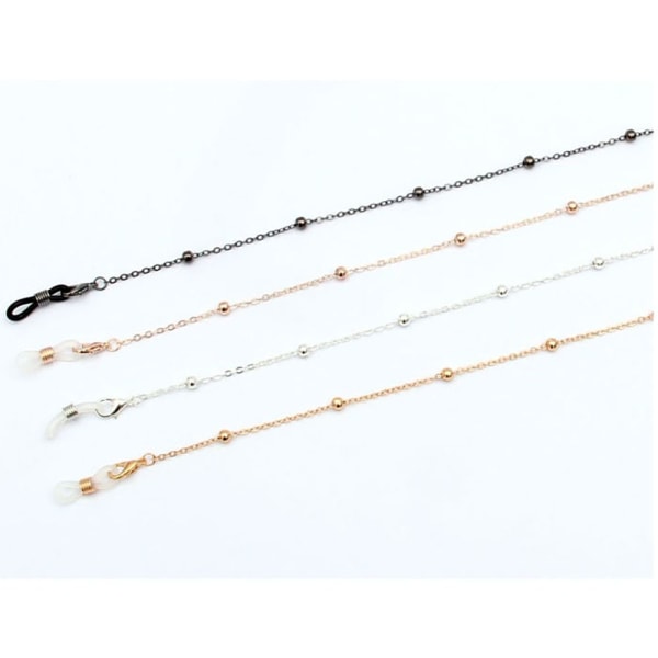 Clip Beaded Chain Briller Halskæde GULD GOLD