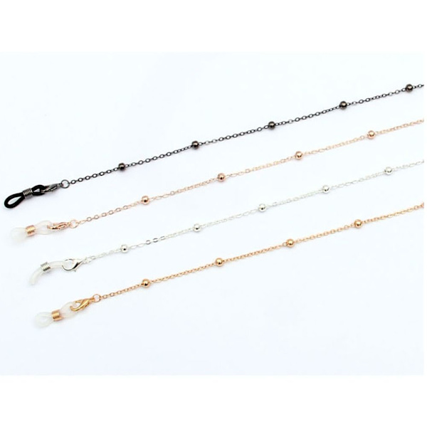 Clip Beaded Chain Glasses Kaulaketju MUSTA BLACK