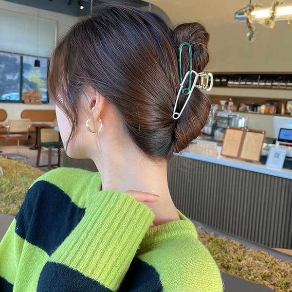 Hair Claw Grab Clip GRÅ grey