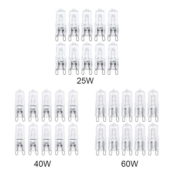 10 stk halogen pærer glødelampe 40W 40W