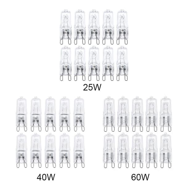 10stk Halogenlyspærer Glødelampe 40W 40W