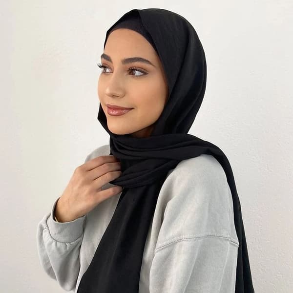 Muslimsk hodesjal MØRKEGRÅTT Dark grey