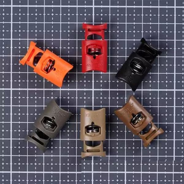 4 stk. webbing stropp spenne glider feste GRØNN Green