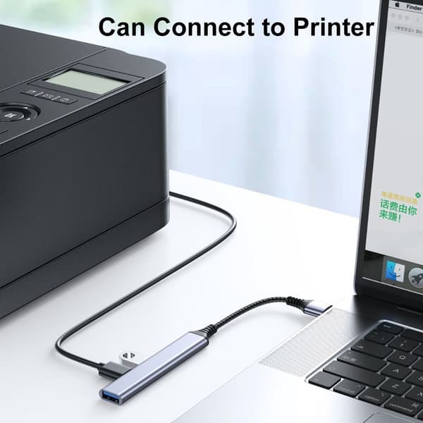 USB-C HUB Type-C -laajennustelakka USB-A USB-A USB-A