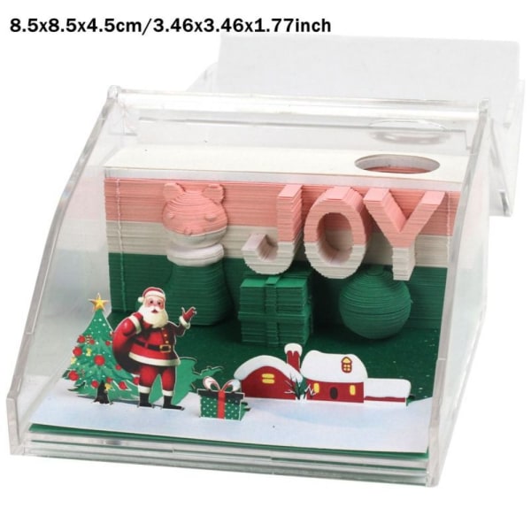 3D Art Notepad DIY Paper Carving Notisblokk STIL 3 STIL 3 Style 3
