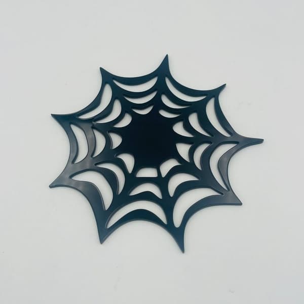 Web Halloween Dækkeservietter Halloween Coasters SORT SORT Black