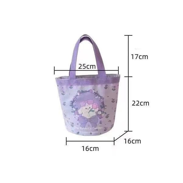 Canvas tygväskor för kvinnor Bunny Handbag 2 2 2