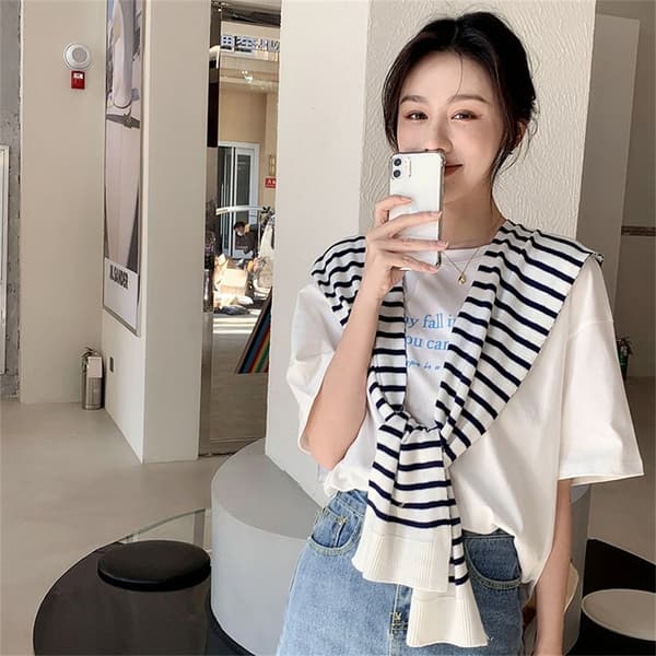 Cape Fake Collar HVID white