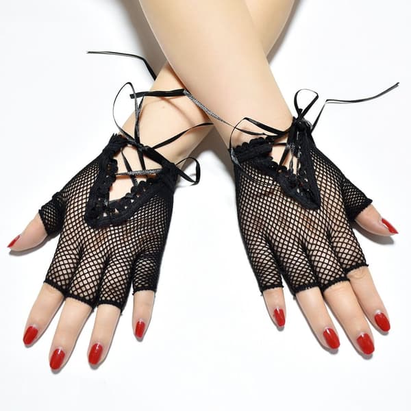 2Par Fishnet Net Handsker Mesh Handsker Disco vanter 2 pairs