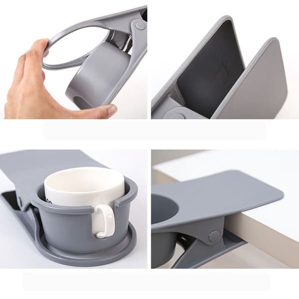 Bord Side Vandkophylde Kaffedrikkopholder GRÅ Grey