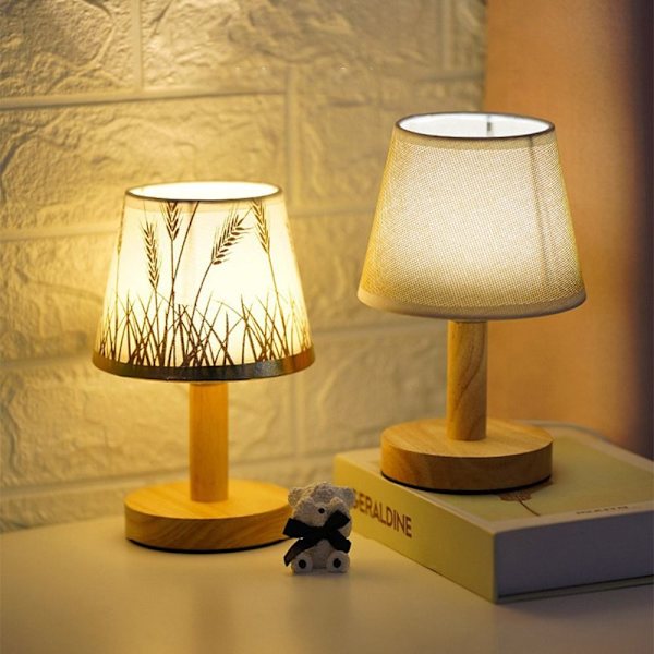 Stofbordlampe Skrivebordslampe A A A