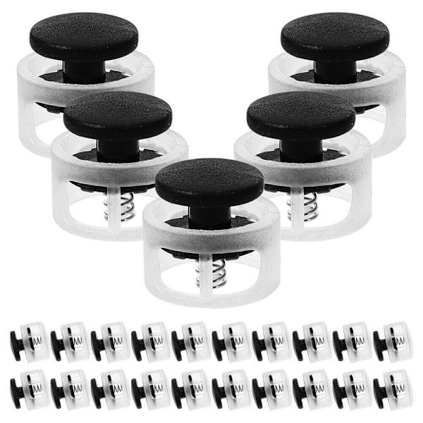 50 stk. Snorrebøjle Reb Klemme SORT 50 STK 50 STK Black 50Pcs-50Pcs
