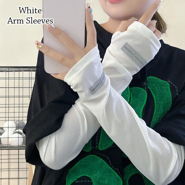 Käsivarsien suojukset Käsivarsien hihat VALKOISET KÄSIVARSIHIHAT VARSIHIHAT white Arm Sleeves-Arm Sleeves