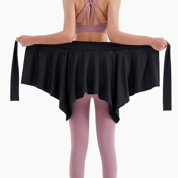 Ballet nederdel dekorativ falsk skjorte SORT SORT Black