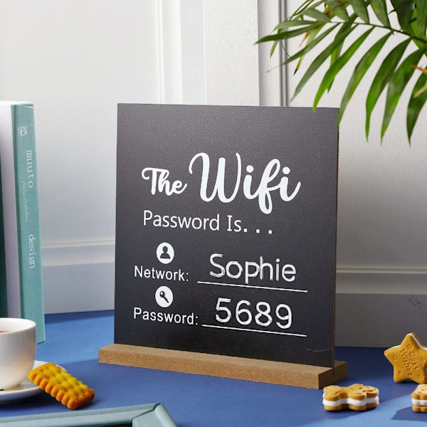 WiFi Sign Chalkboard WiFi Password Sign Board
