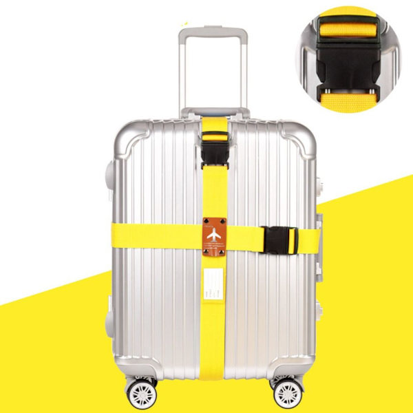 Bagagerem Kuffertbælter GUL ULÅST ULÅST yellow Unlocked-Unlocked