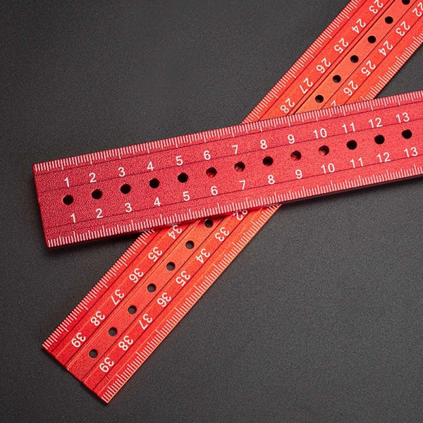 Kombinasjon rettvinklet linjal nivåmåler 40CM 40cm