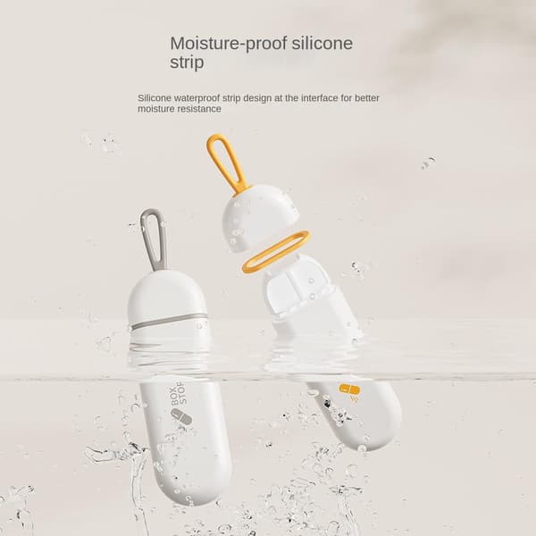 Pill Box Medicin Case VIT white