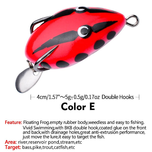 3 STK Soft Frog Fishing Lures Mini Soft Lure E E E
