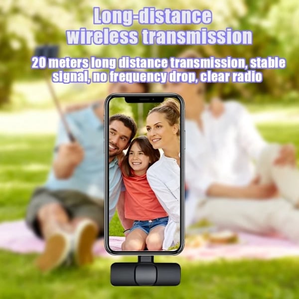 Langaton Lavalier-mikrofoni Äänen ja videon tallennus 2 2 2