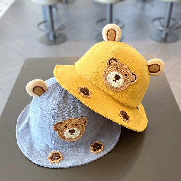 Children Bucket Hat Beach Hat KELTAINEN yellow