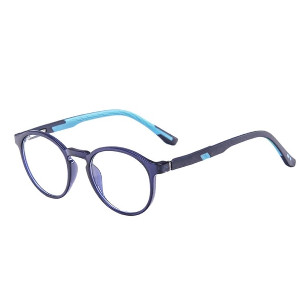 Lasten anti-siniset vaaleat lasit pyöreät silmälasit 9 9 9