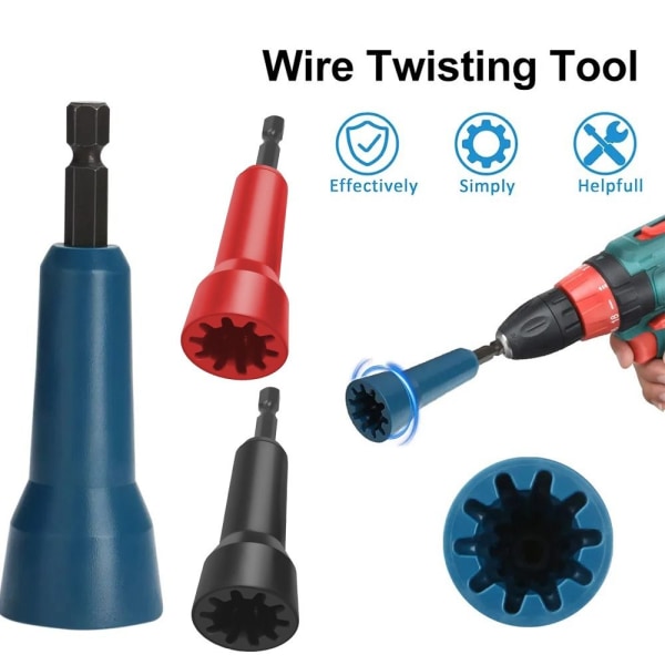 Wire Twist Tool Wire Twist Spinner RØD Red