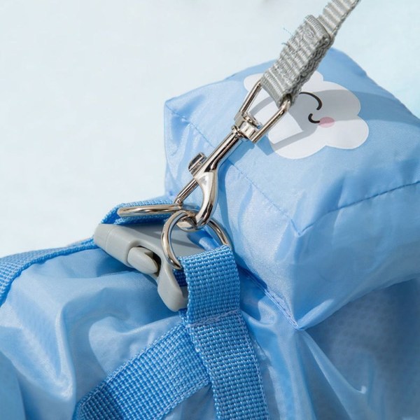 Regnfrakke til hunde Regntøj til kæledyr BLÅT TIL 6-7,5 KG blue for 6-7.5kg