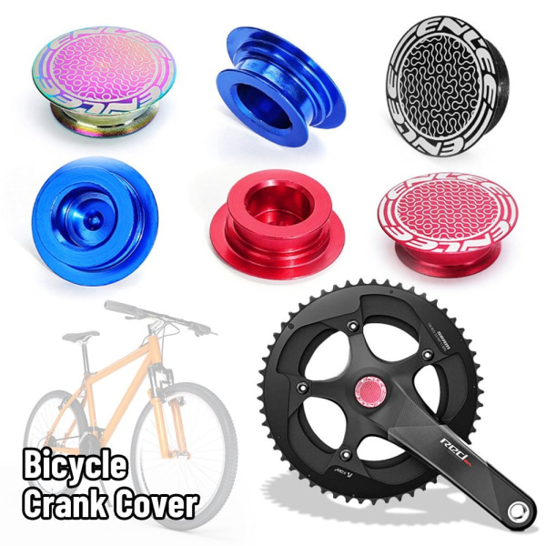 2stk Crank Cap Disc Cover BLÅ Blue