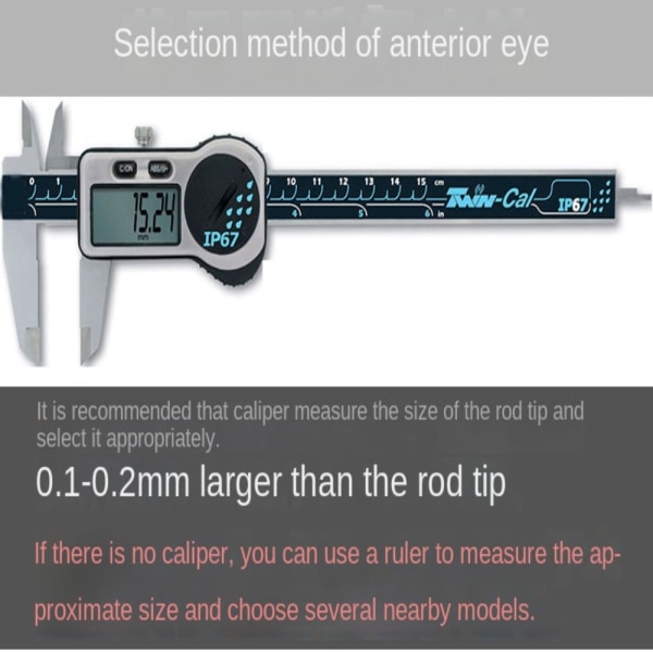 Fiskestang Guide Eye Keramisk Ring 2,0MM 2,0MM 2.0mm