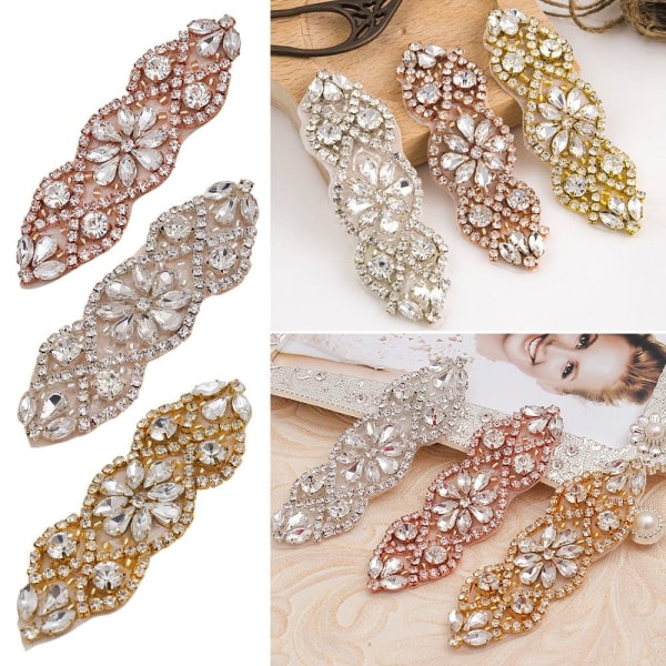 Kristalldekor Rhinestone Applikation ROSEGULD rose gold