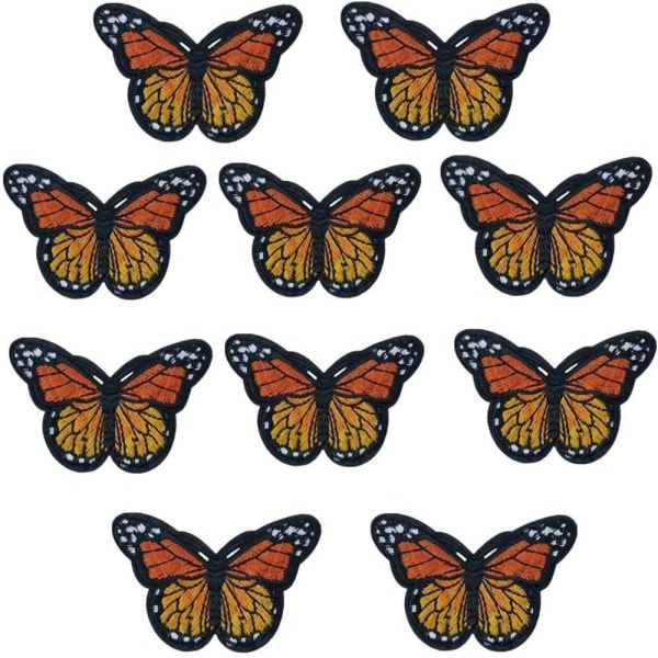 fjärilsapplikationer Butterfly Patches broderad fjäril