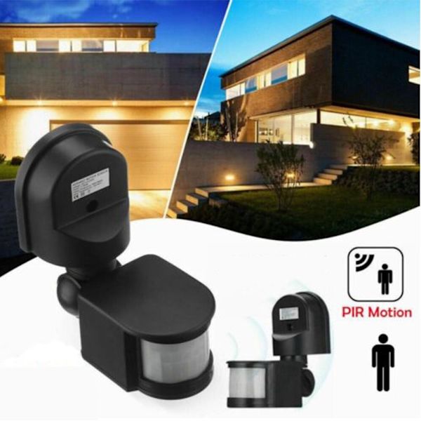 Rörelsesensor Infraröd PIR SVART Black