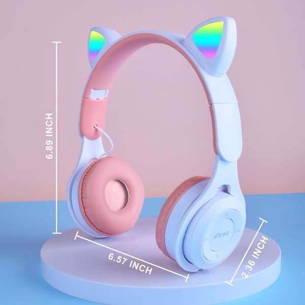 Trådlöst Bluetooth Headset Barnhörlurar VIT white