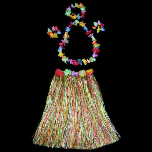 5kpl/ set Hawaii Fancy Dress Grass Hame MULTICOLOR multicolor