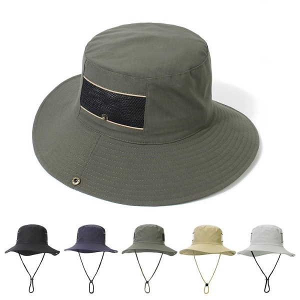 Solhatt for menn/dame bøttehatt KHAKI Khaki