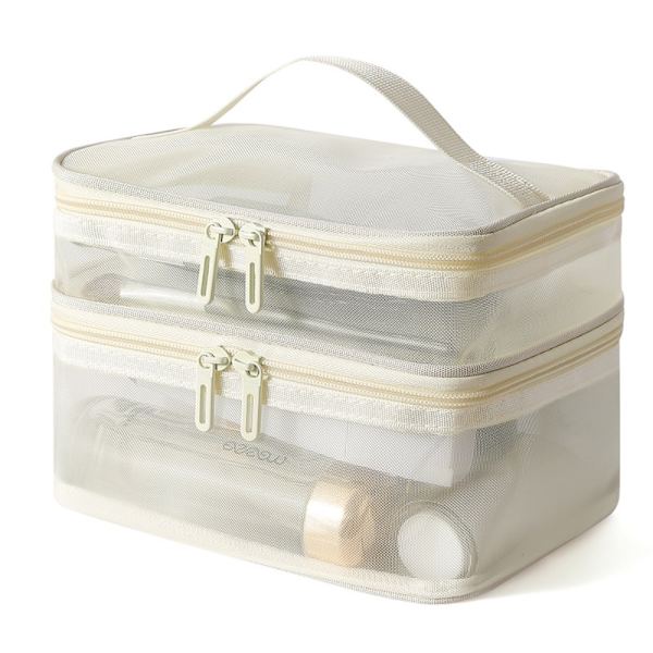 Sminkväska Resekosmetikväska BEIGE beige