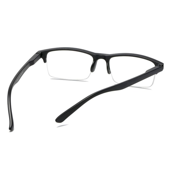 Anti-blåt lys læsebriller Firkantede briller GRÅ STYRKE Grey Strength 400